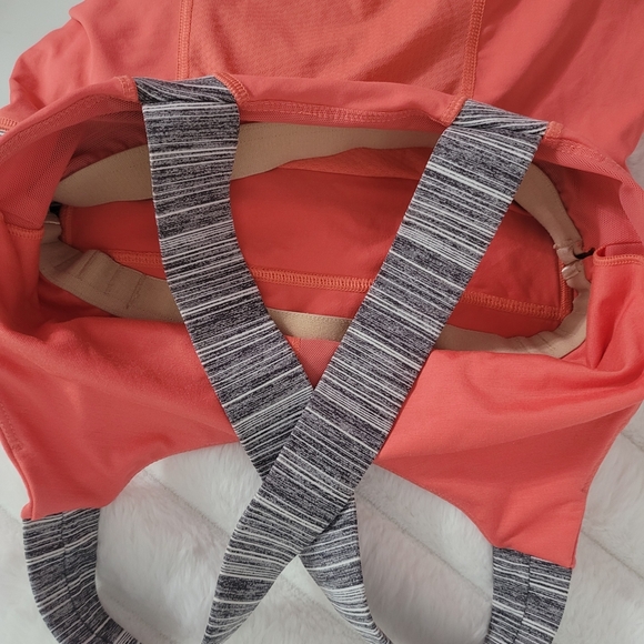 lululemon athletica Orange and Gray Tank Top - Picture 3 of 4